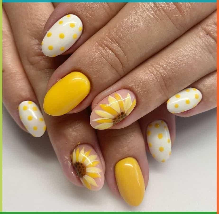 IMG 1522 Sunflower Nail Ideas