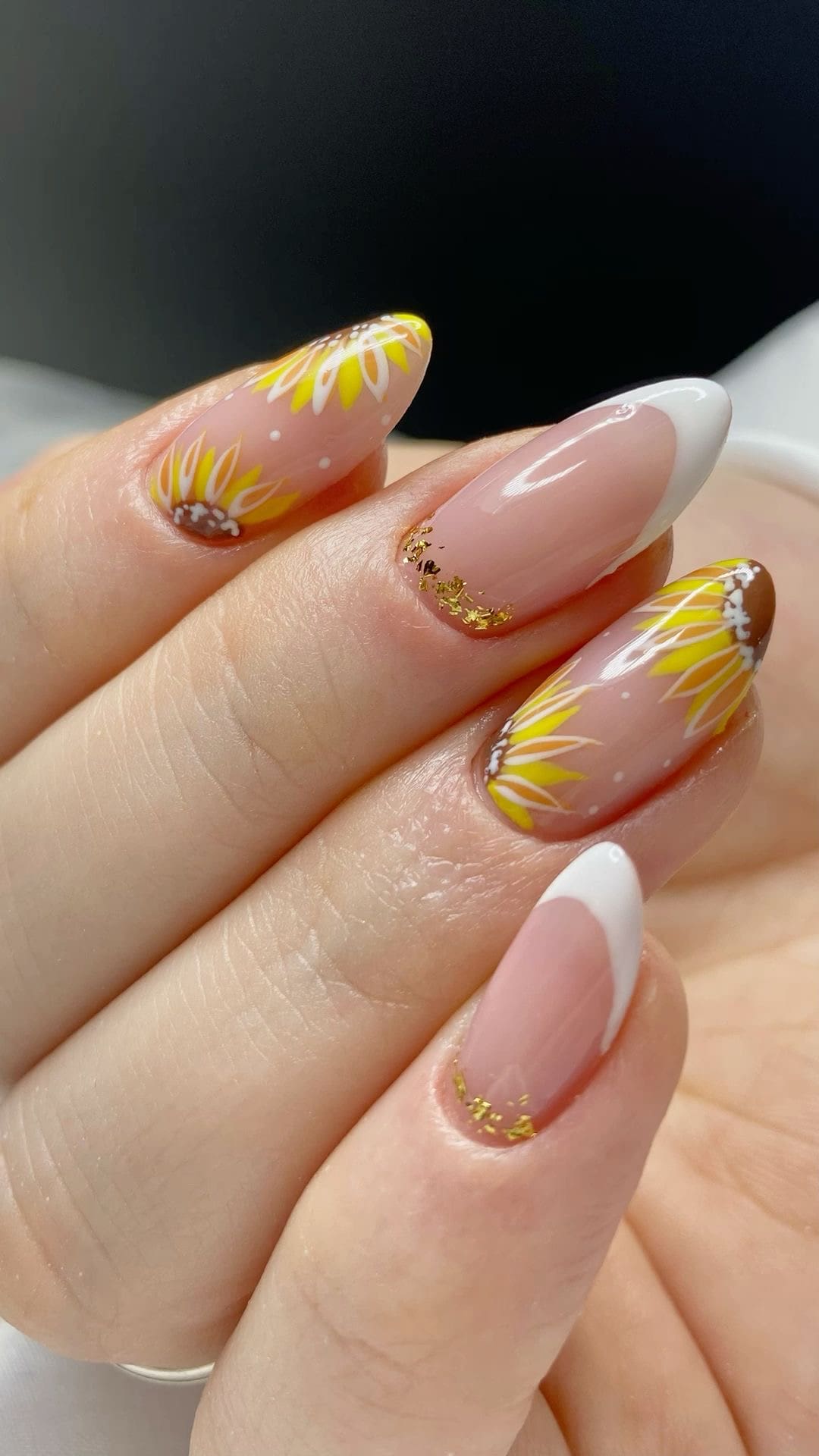 IMG 1525 Sunflower Nail Ideas