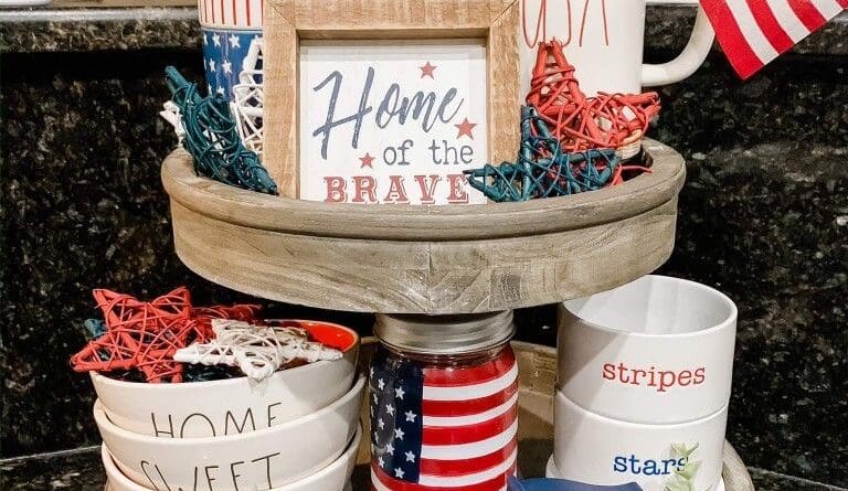 27 Genius Patriotic Tiered Tray Ideas for 4th of July & Beyond