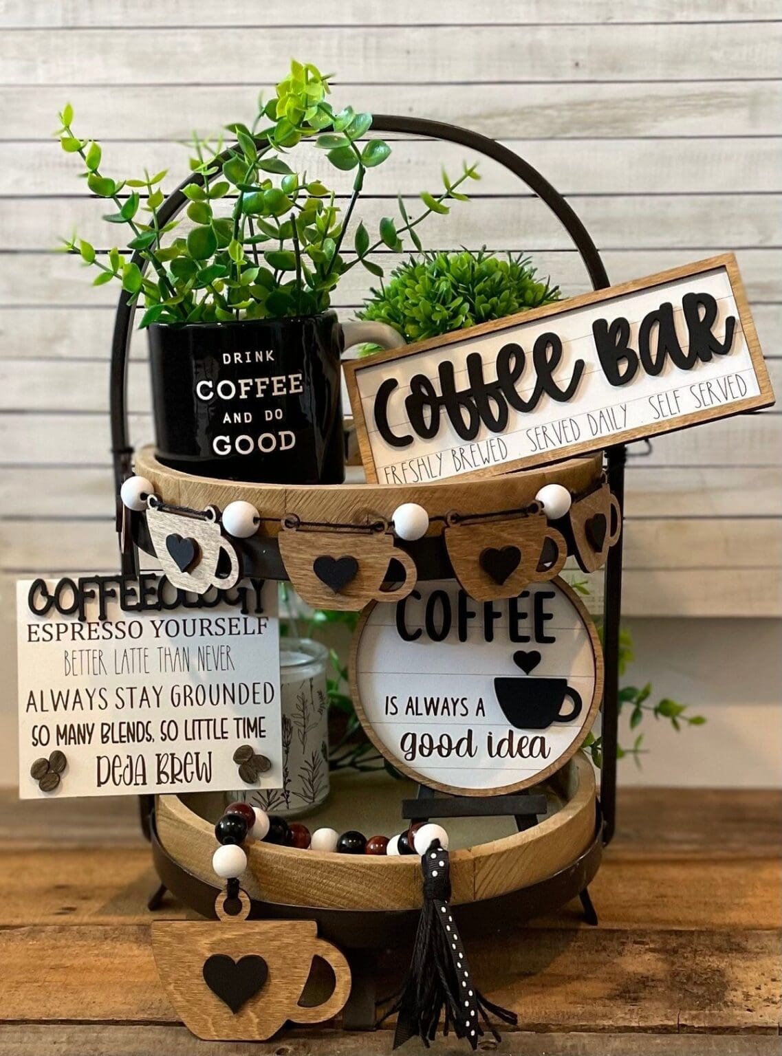 27 Tiered Tray Coffee Bar Ideas Perfect for Small Spaces