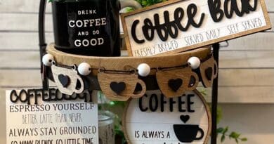 tiered Tray Coffee Bar Ideas