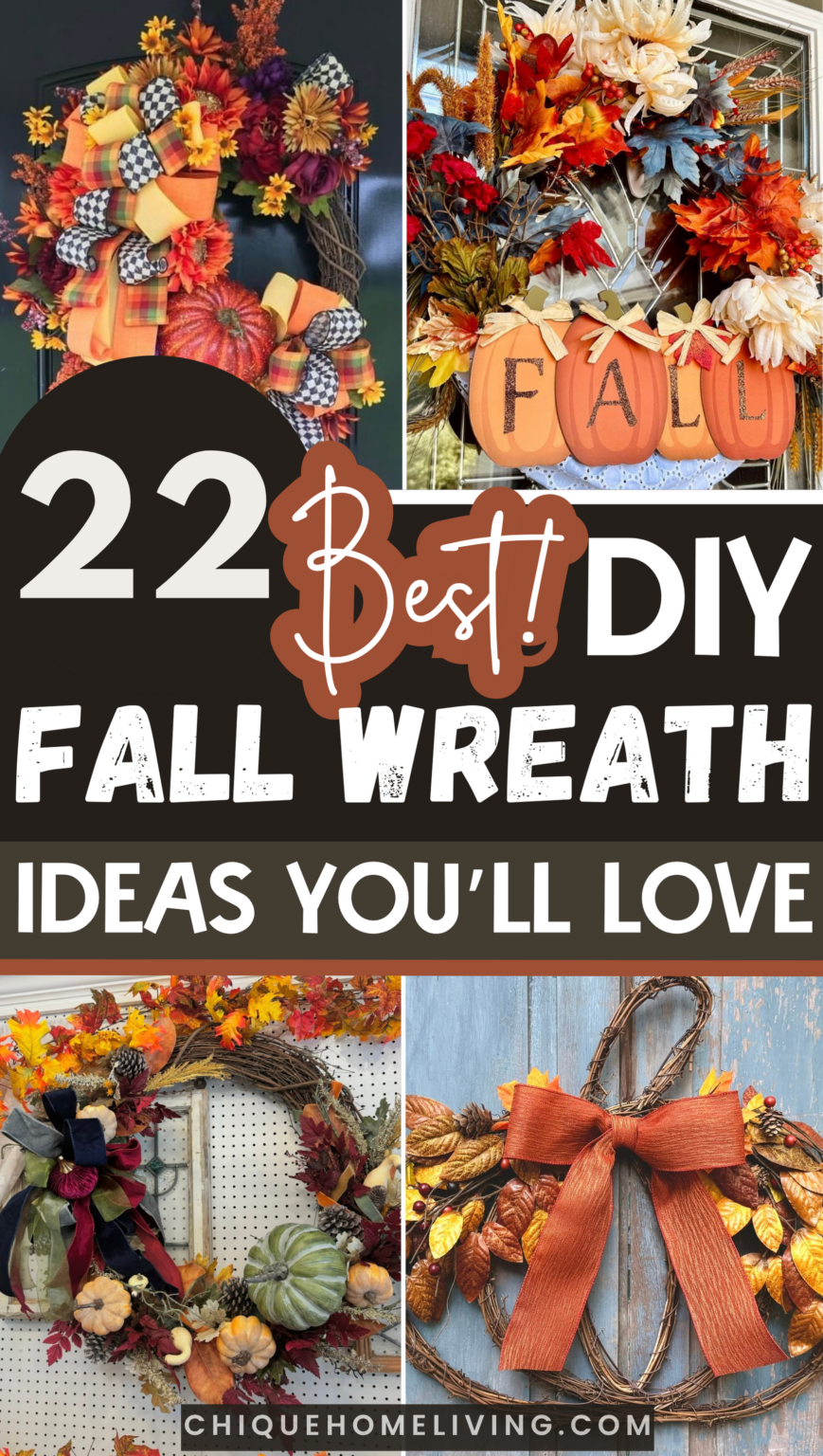 22 Best DIY Fall Wreath Ideas to Warm Up Your Front Door