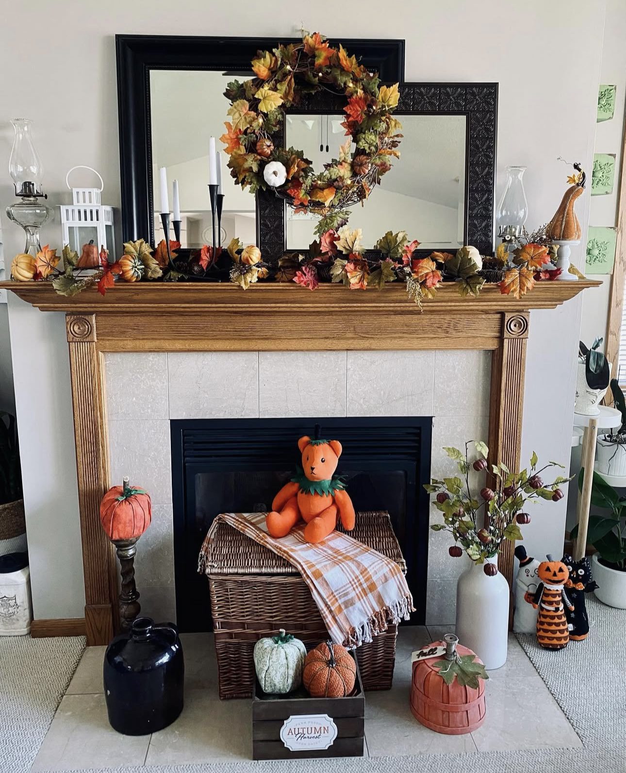 24 Stunning Fall Mantel Decor Ideas to Inspire You 66 24 Stunning Fall Mantel Decor Ideas to Inspire You IMG 1831 fall mantel decor