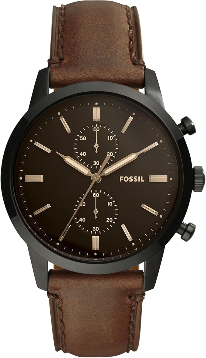 10. Leather Chronograph Watch