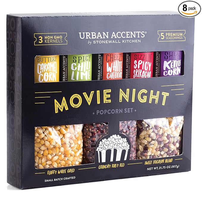 34. Gourmet Movie Night Popcorn Set