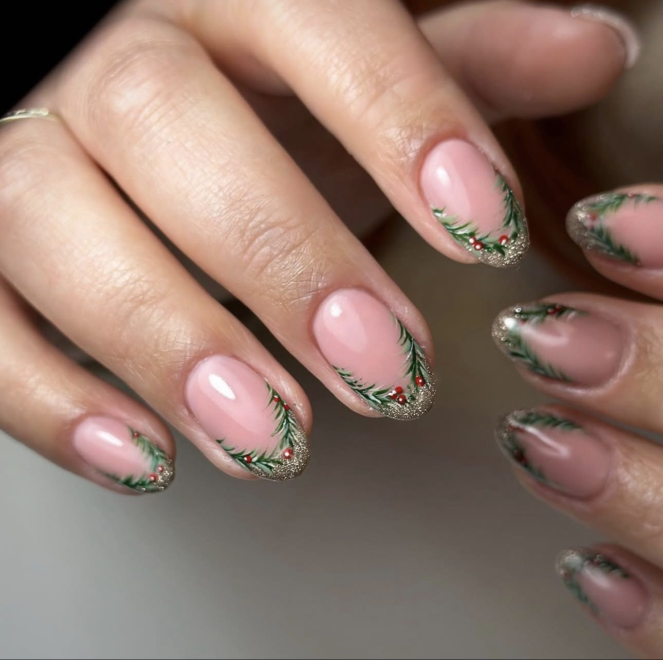 IMG 9629 French Christmas Nail Ideas