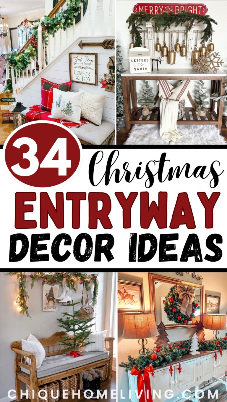 34 Inviting Christmas Entryway Decor Ideas