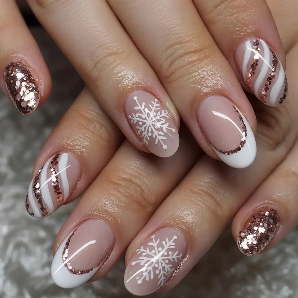 snowflake nailsIMG 0265 2 Snowflake Nail Ideas
