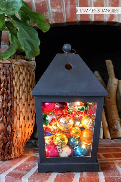 DIY outdoor christmas lights lighting lanterns Christmas Lantern Ideas