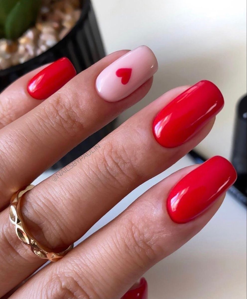 IMG 0928 Red Valentine's Day Nail Ideas