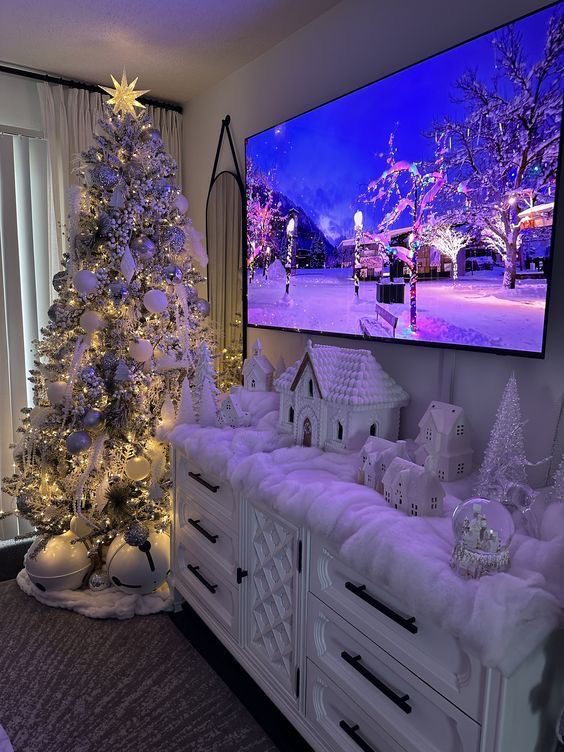 IMG 1167 Christmas TV Stand Decor