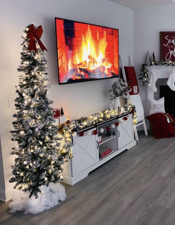 IMG 1169 Christmas TV Stand Decor