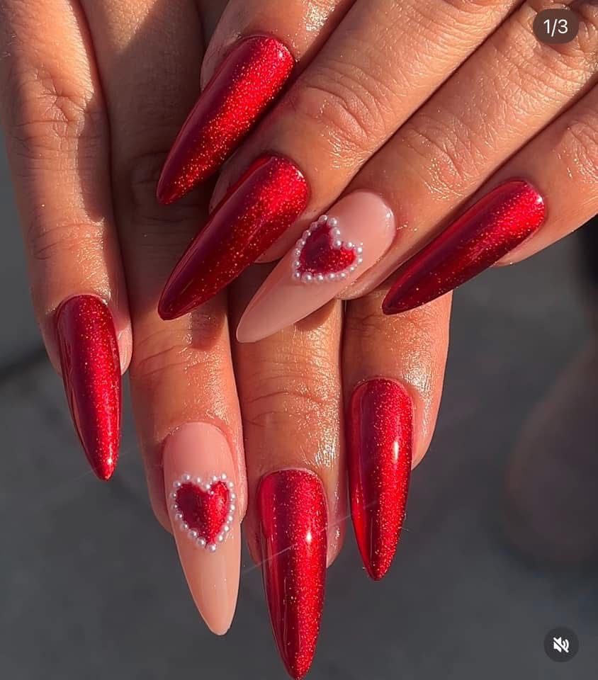IMG 1873 Red Valentine's Day Nail Ideas