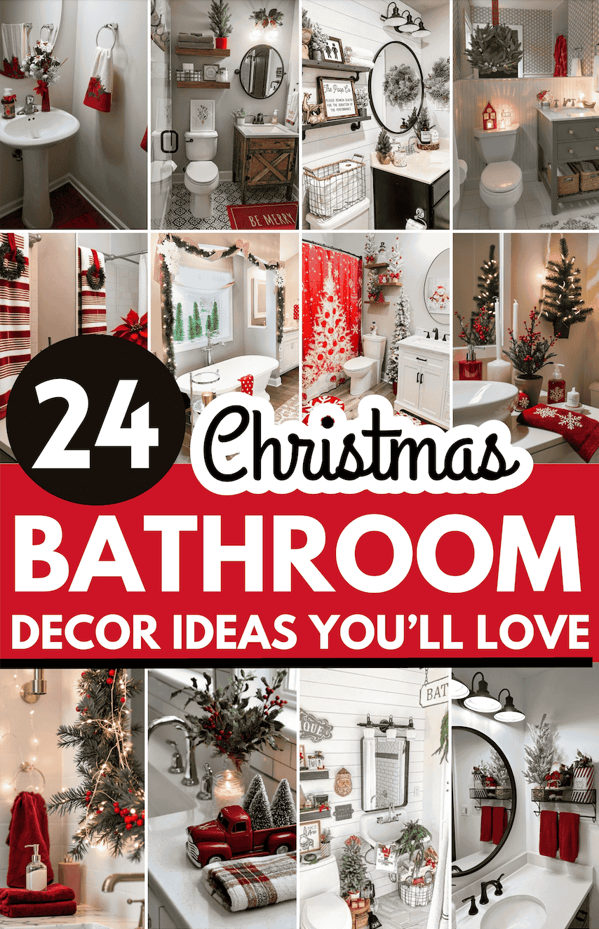 christmas bathroom decor 1 Christmas Bathroom Decor