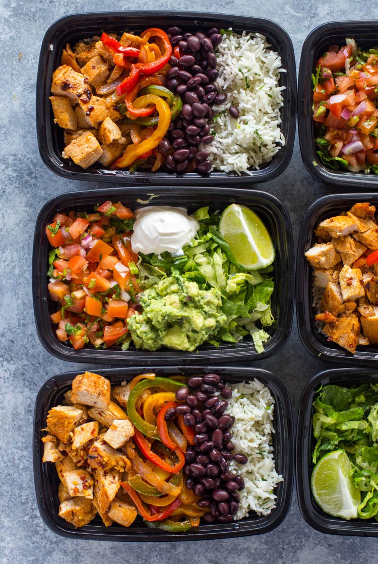 meal prep chicken burrito bowls 7 of 18 Meal Prep Recipes