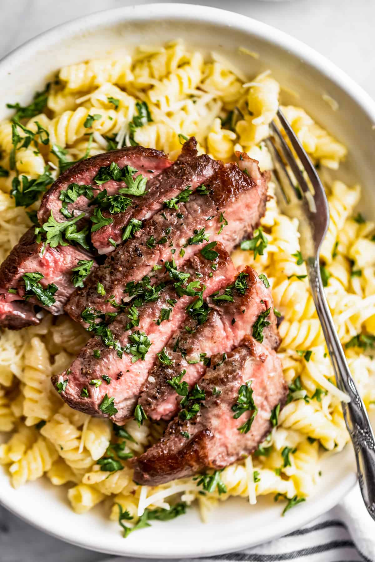 pasta steak 3 Creamy Pasta Recipes