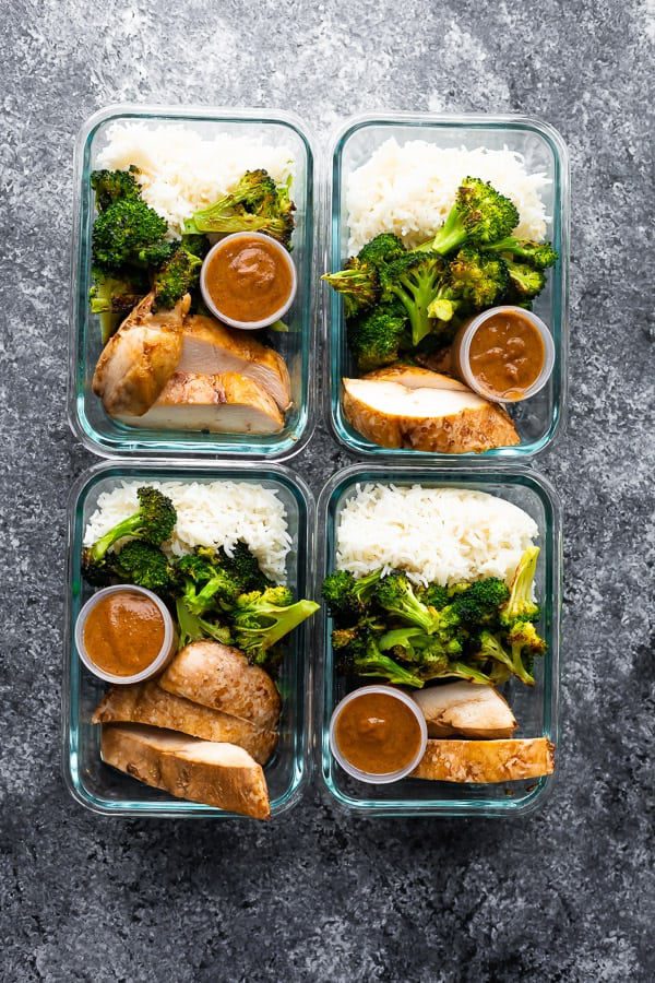 thai chicken lunch bowls Meal Prep Recipes