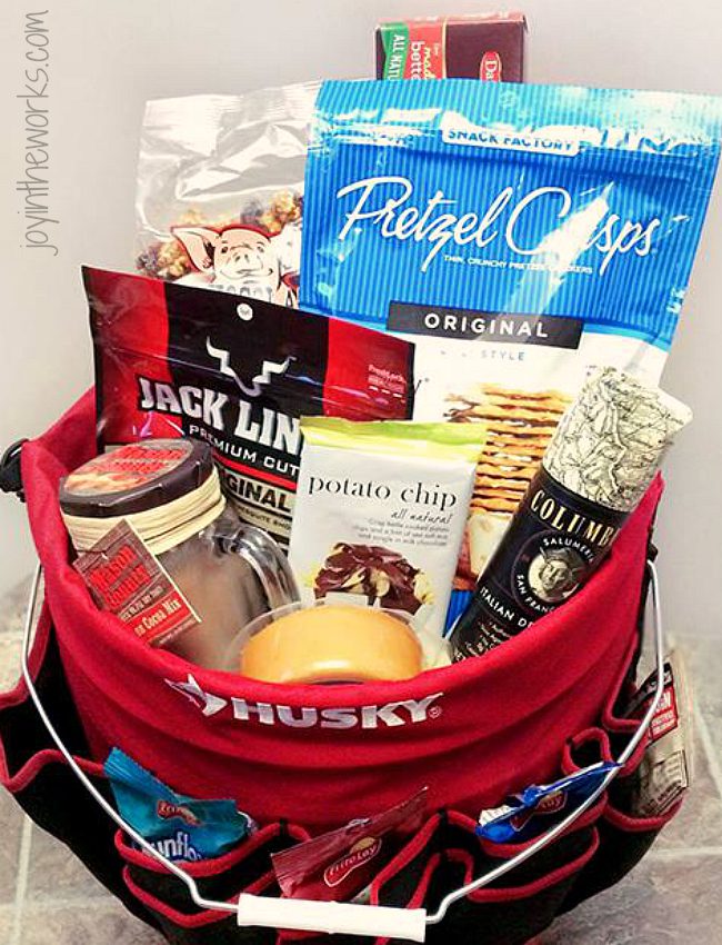 valentines day gift baskets for him The Handy Mans Gift Basket Close Up Valentine's Day Gift Baskets for Him