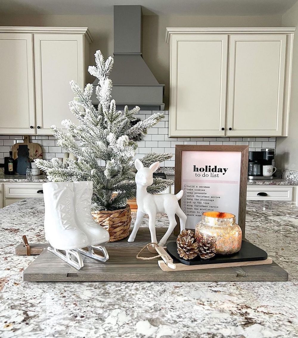 30 Winter Tray Decor Ideas to Cozy Up Your Space 81 30 Winter Tray Decor Ideas to Cozy Up Your Space winter tray IMG 0673 Winter Tray Decor