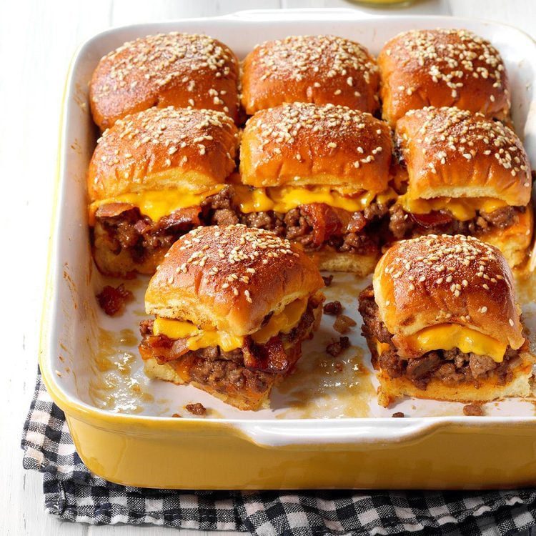 Bacon Cheeseburger Slider Bake EXPS GBBZ19 197428 E11 29 2b Galentine's Party Food Ideas