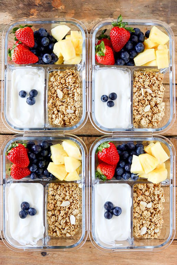 Breakfast Yogurt and Granola Meal Prep Breakfast Meal Prep