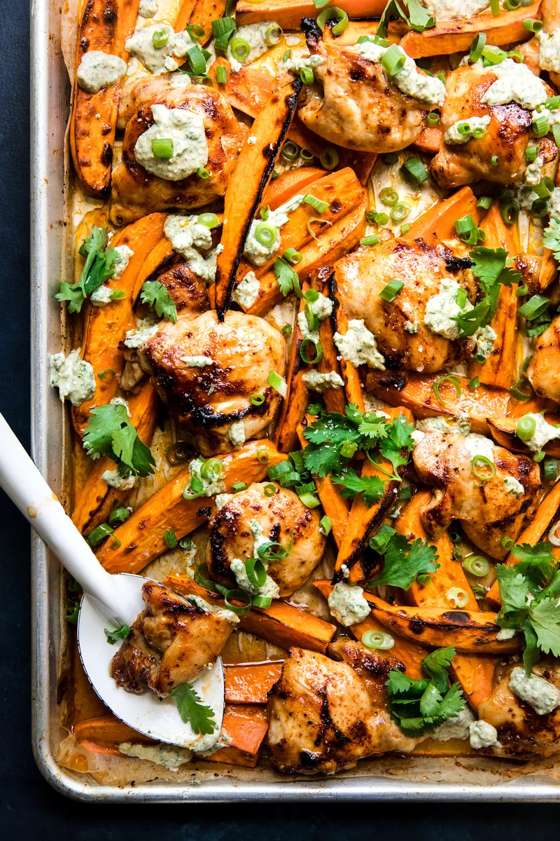 Honey Ginger Chicken Sheet Pan with Sweet Potatoes 10