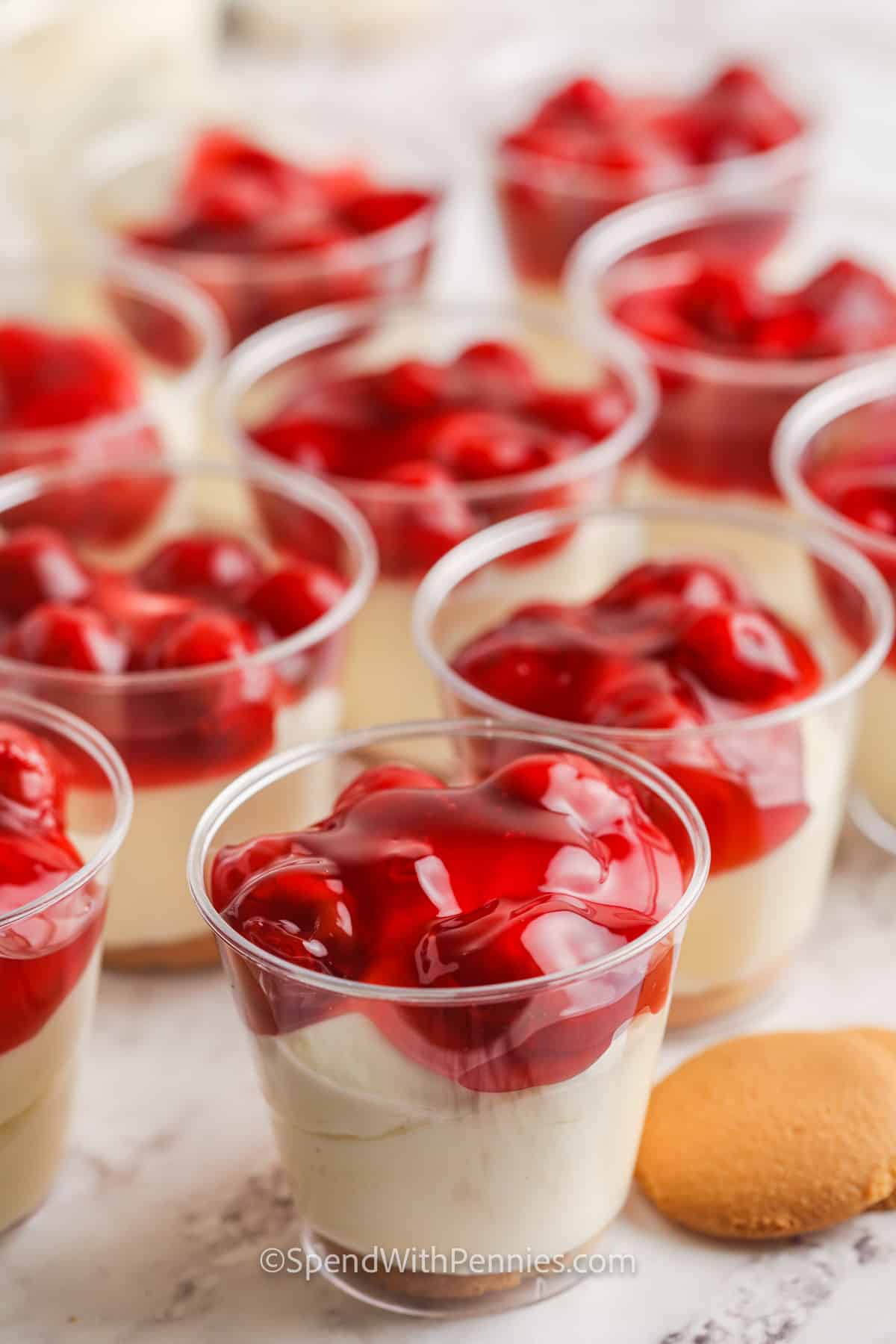 No Bake Cheesecake Cups SpendWithPennies 4 Galentine's Party Food Ideas