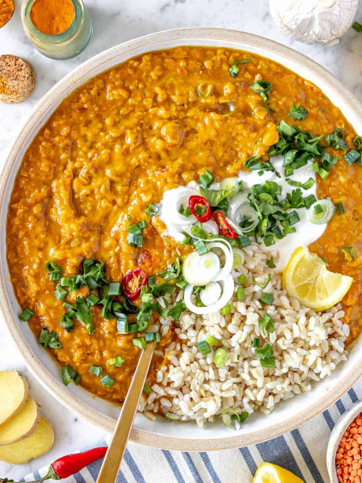 Red lentil curry 6 30-Minute Dinners