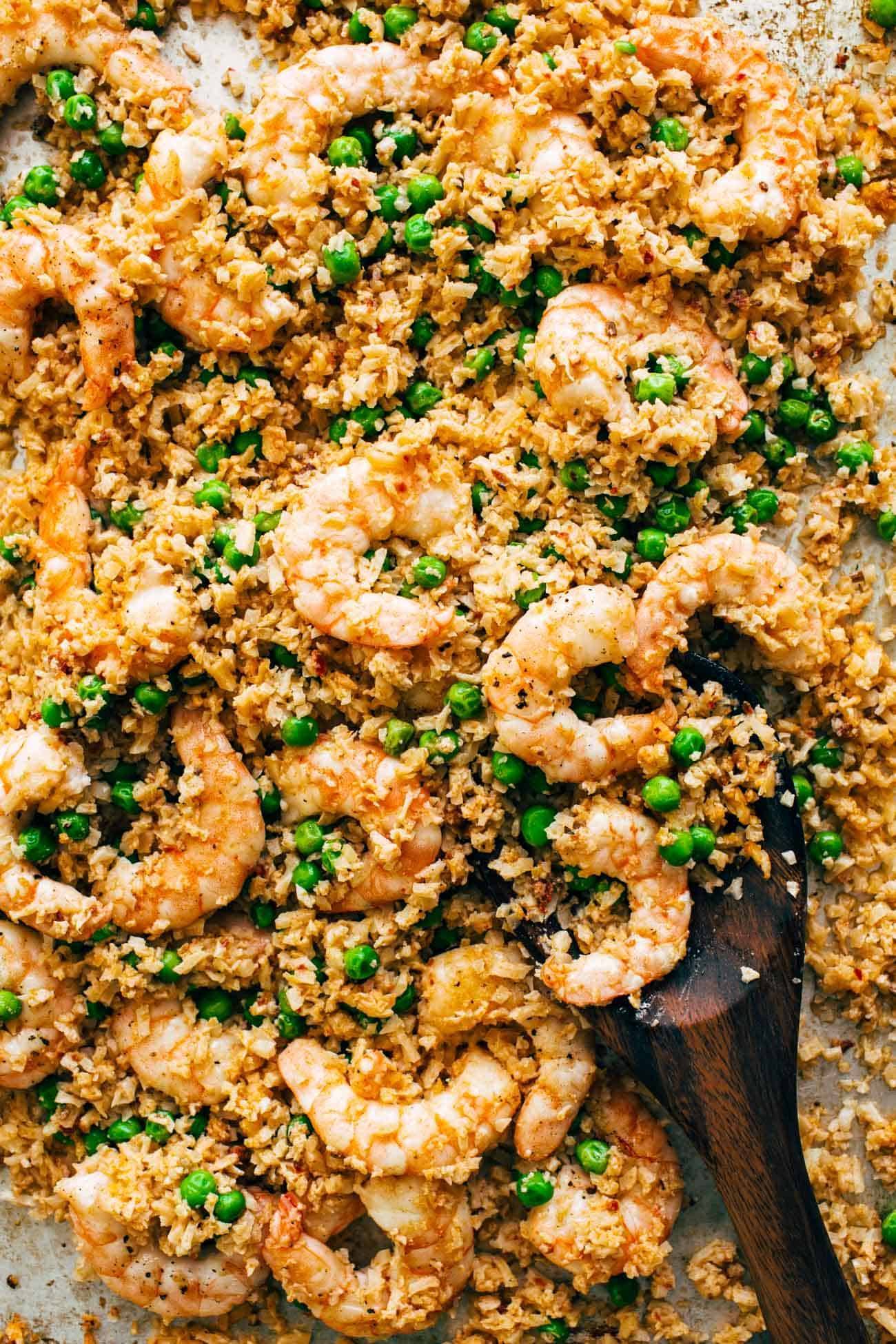 Sheet Pan Shrimp and Cauli Rice 2