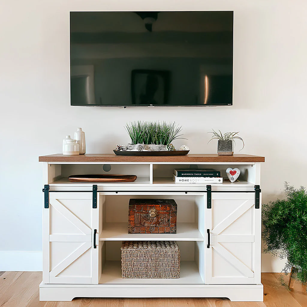 TV STAND DECORFarmhouse TV Stand Decor Ideas 23f79f5c e2ee 491f a017 036dfe8d7c7b TV Stand Decor Ideas