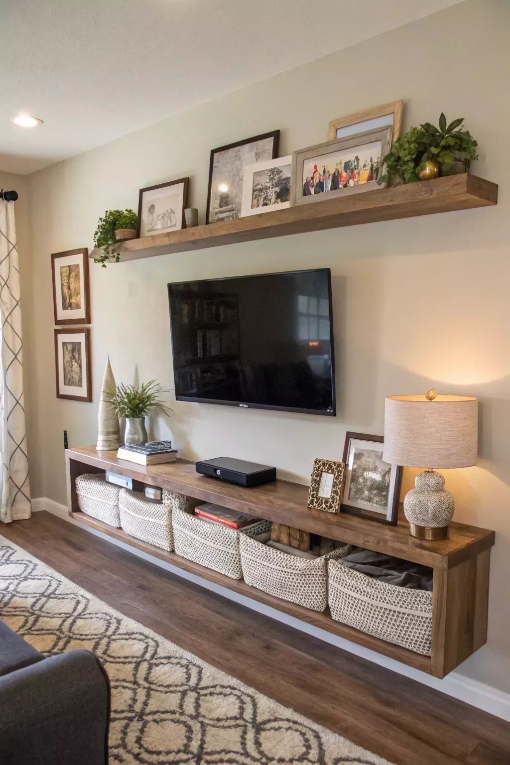 TV STAND DECORIMG 2290 TV Stand Decor Ideas