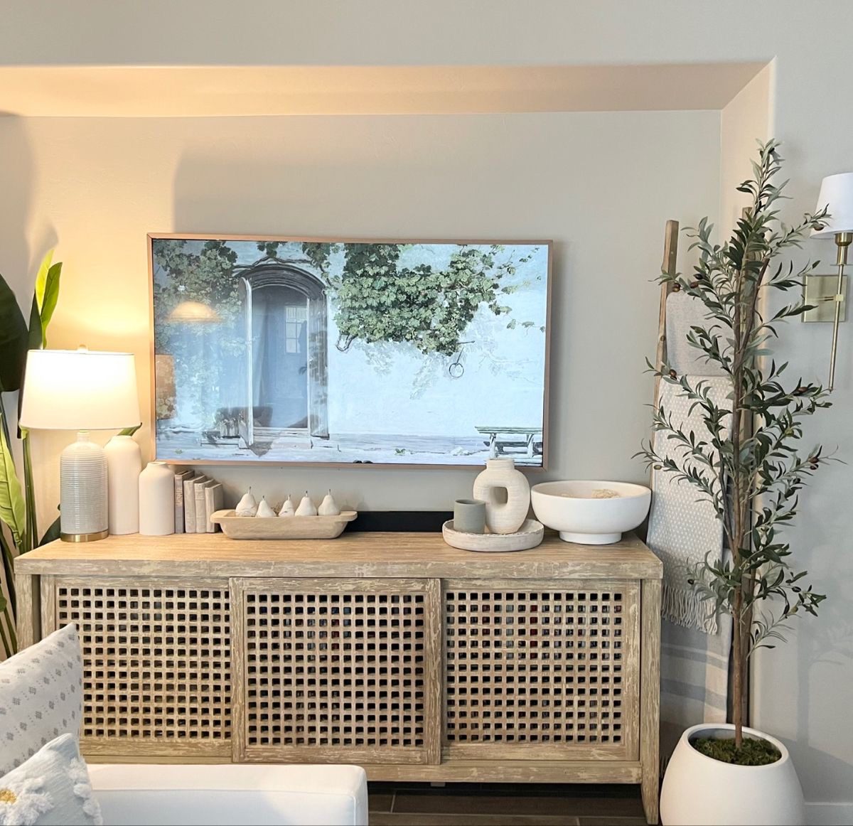 TV STAND DECORIMG 2300 TV Stand Decor Ideas