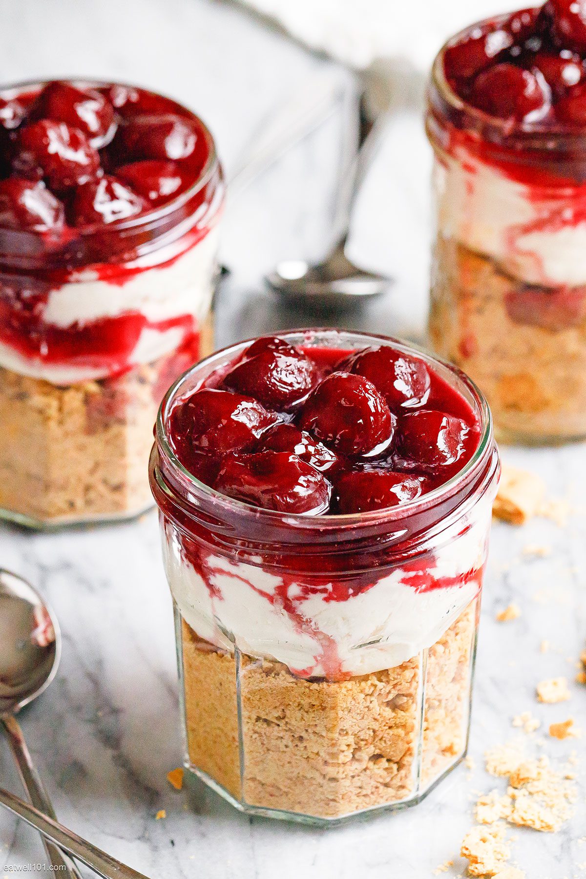 no bake cheesecake in a jar No-Bake Dessert Ideas