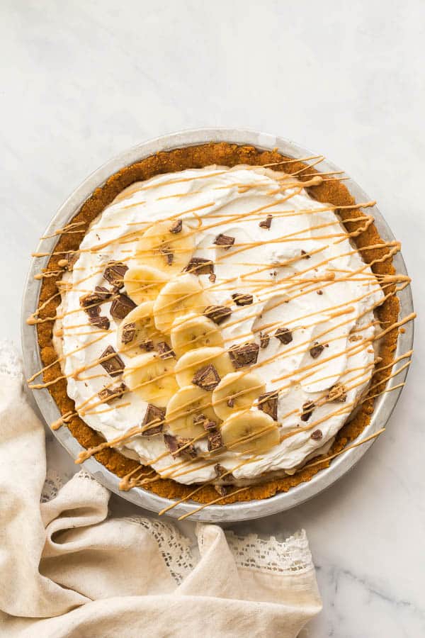 reeses banana cream pie www.thereciperebel.com 600 8 of 24 No-Bake Dessert Ideas