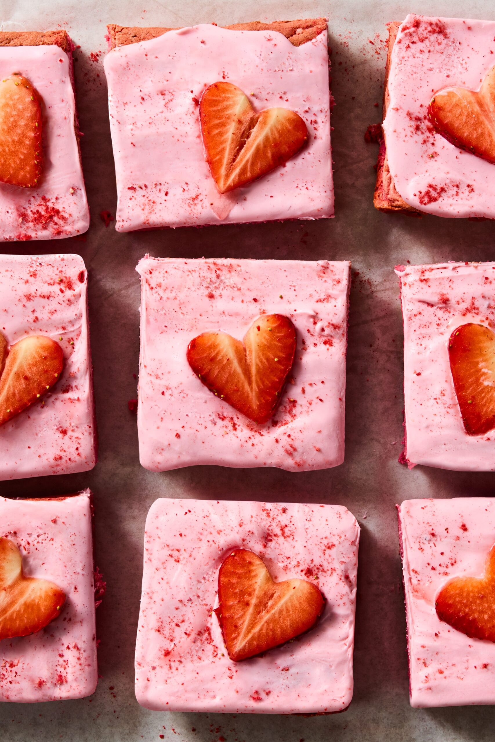 strawberry brownies third 67a4d4844dc9b scaled Galentine's Party Food Ideas