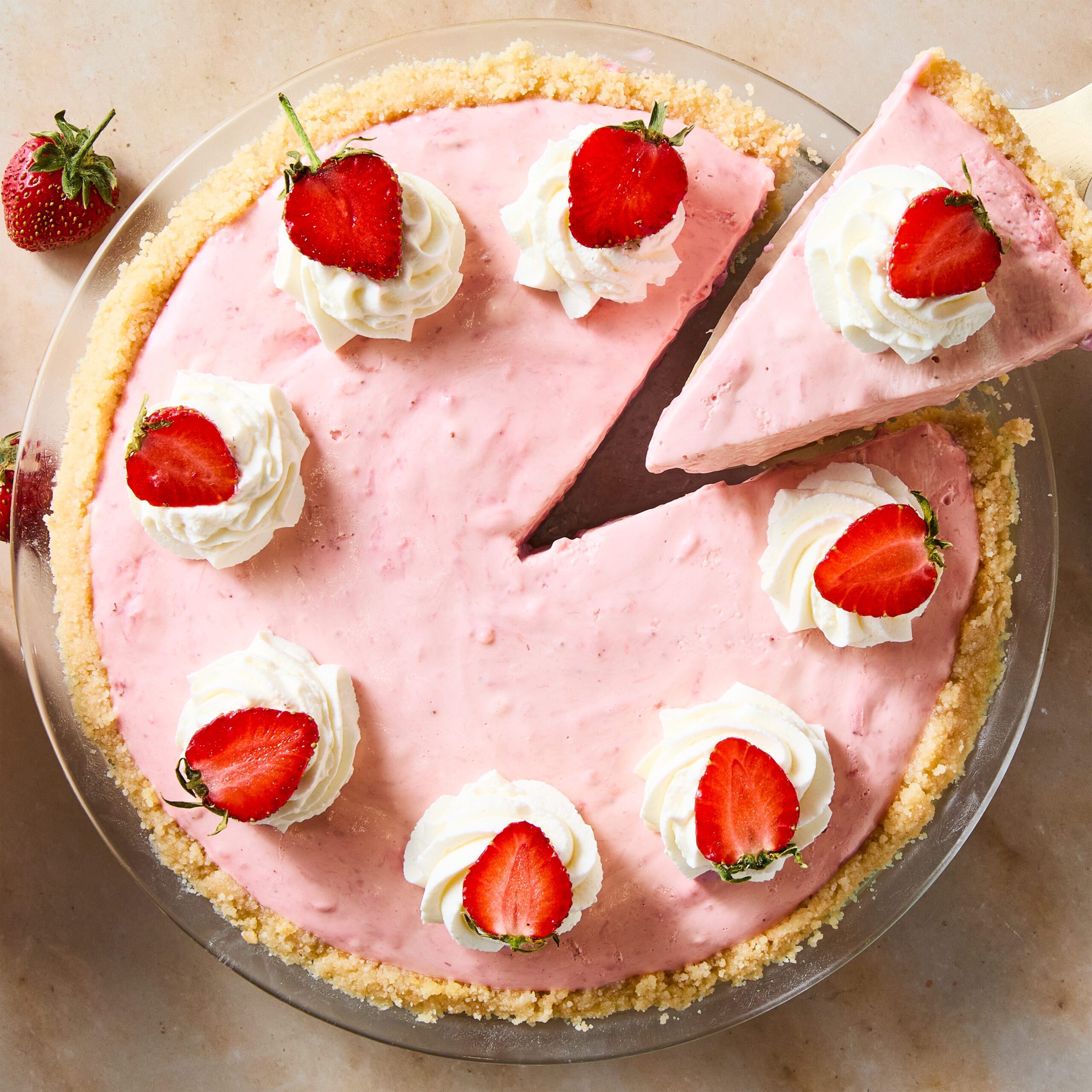 strawberry milkshake pie lead web 394 jg del069925 687faf4a9a499 scaled No-Bake Dessert Ideas