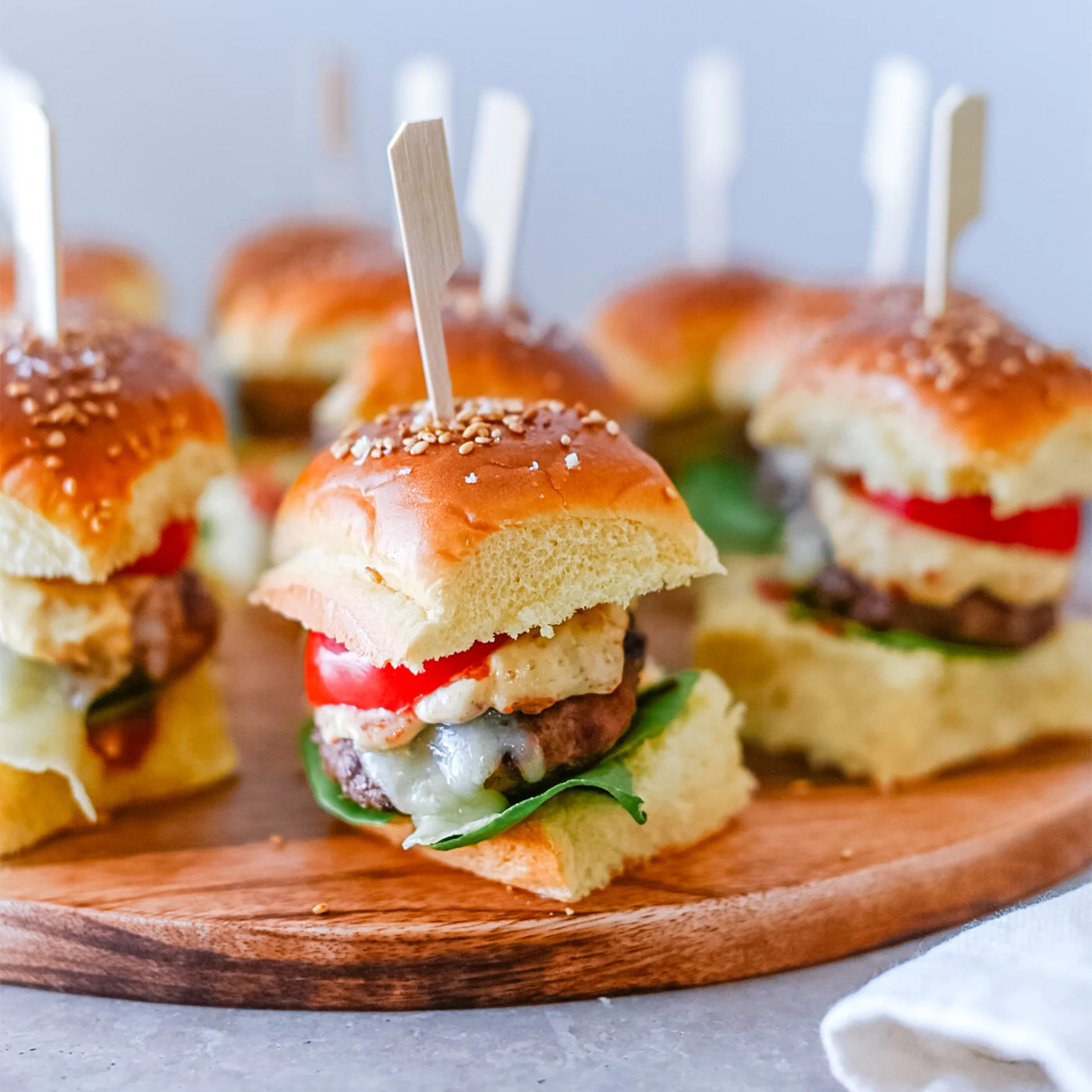 tailgating sliders bacon Galentine's Party Food Ideas