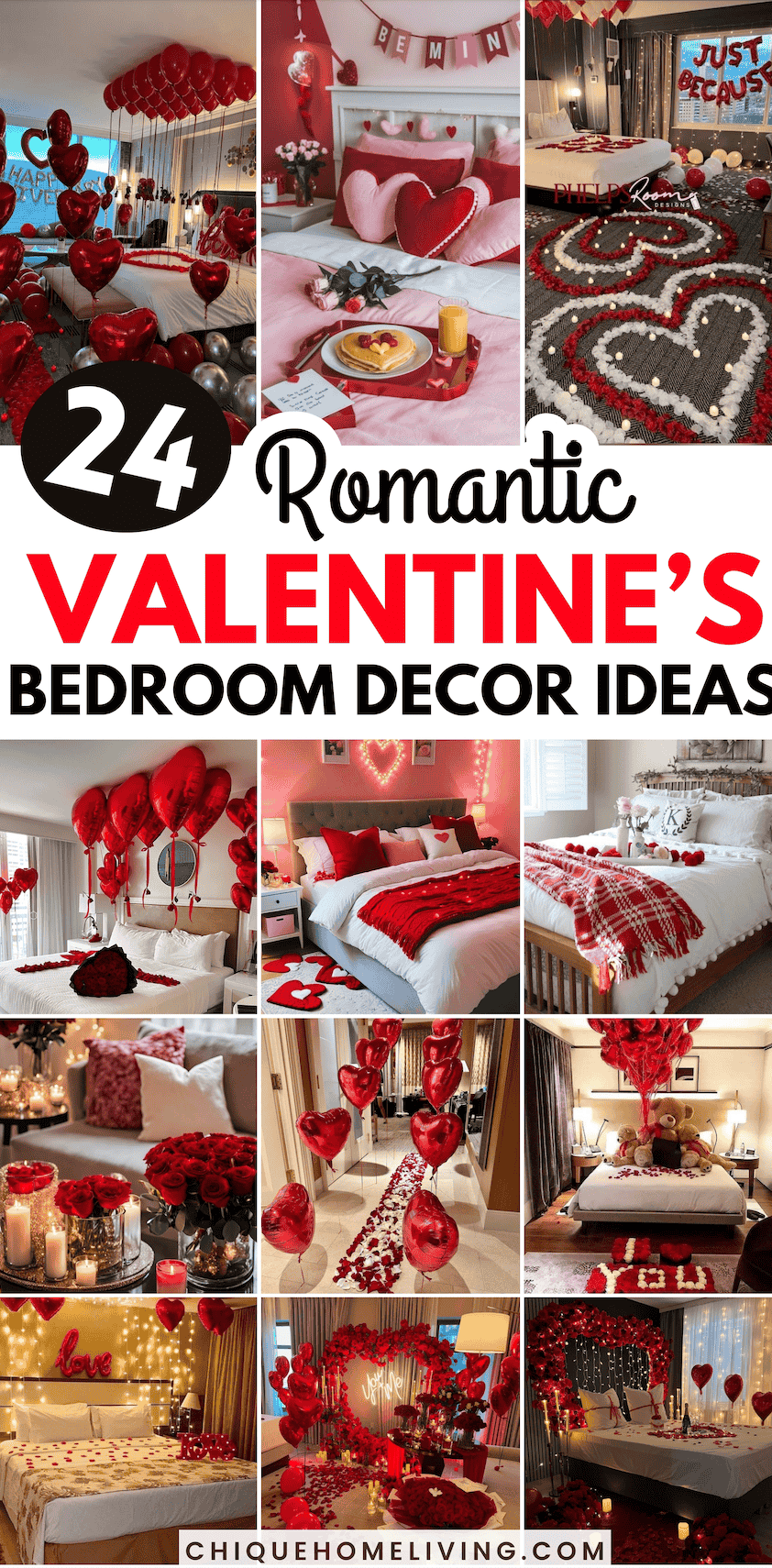 27 Romantic Valentine's Day Bedroom Decor Ideas You'll Love 57 27 Romantic Valentine's Day Bedroom Decor Ideas You'll Love valentines day bedroom decor 1 Valentine's Day Bedroom Decor