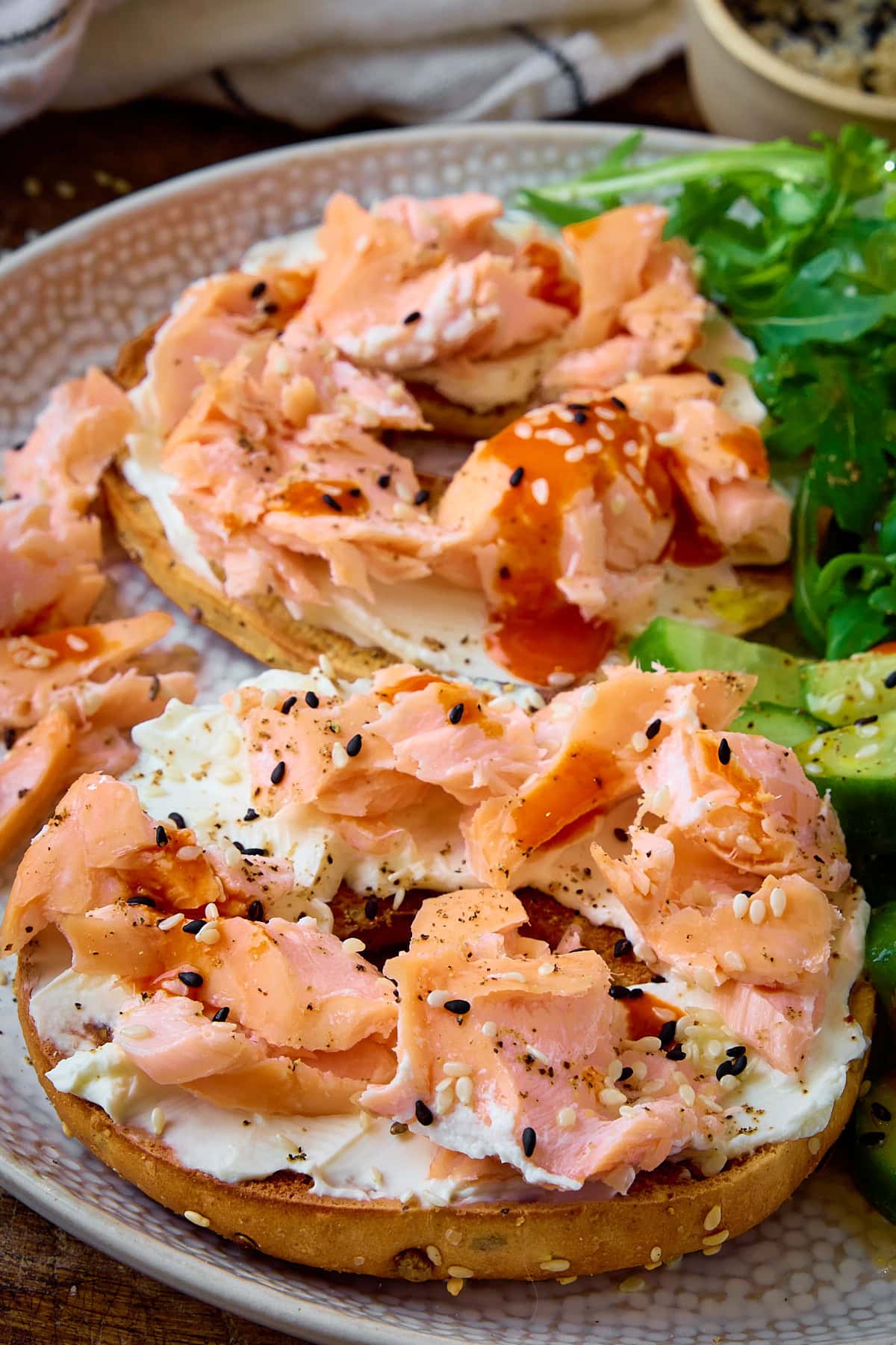 Salmon Cream Cheese Bagels0460 tall2 Cold Lunch Ideas for Work