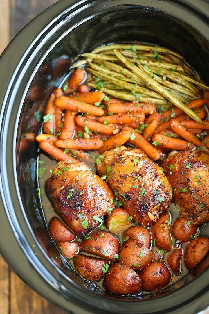 Slow Cooker Honey Garlic Chicken and Veggies IMG 9309edit.jpg Crockpot Recipes