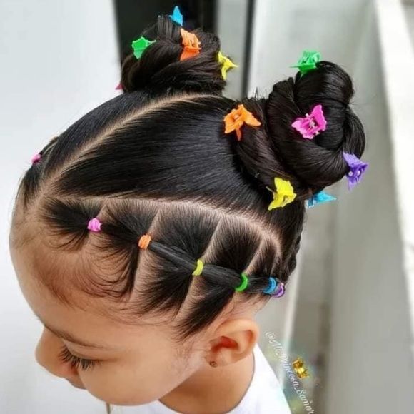 Super Cute 90s Deadstock Butterfly Hair Clips Kids' Hairstyle Ideas