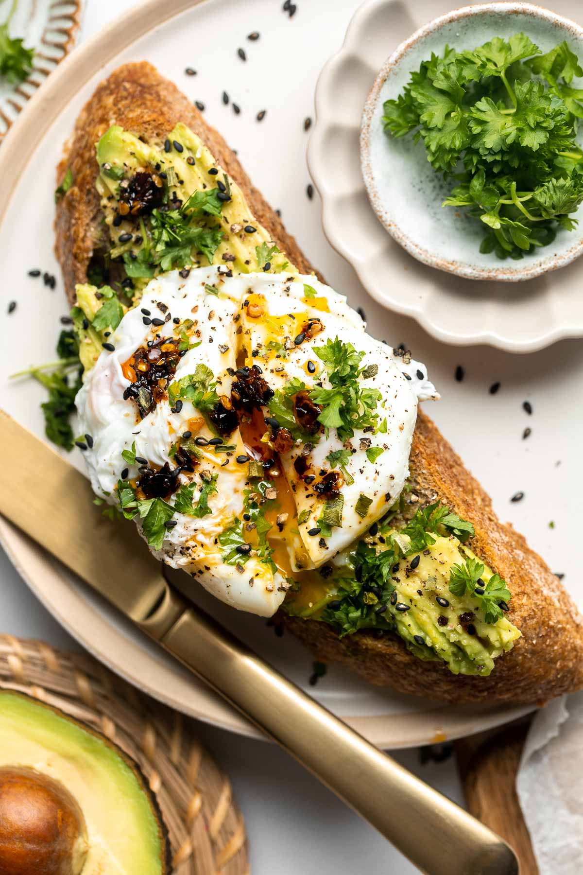 avocado toast with egg St. Patrick's Day Recipes