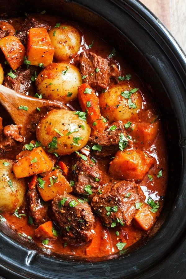 beef stew slow cooker 600x900 1 Crockpot Recipes