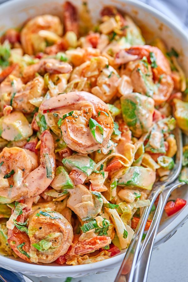 lettuce shrimp avocado salad recipe 2 600x900 1 Cold Lunch Ideas for Work