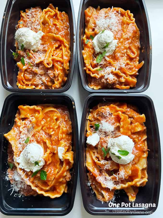 one pot lasagna meal prep recipe createdbydiane.com 680x907 1 Kid-Friendly Meal Prep Recipes