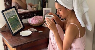 soft feminine womanIMG 5123 Tiered Tray Coffee Bar Ideas