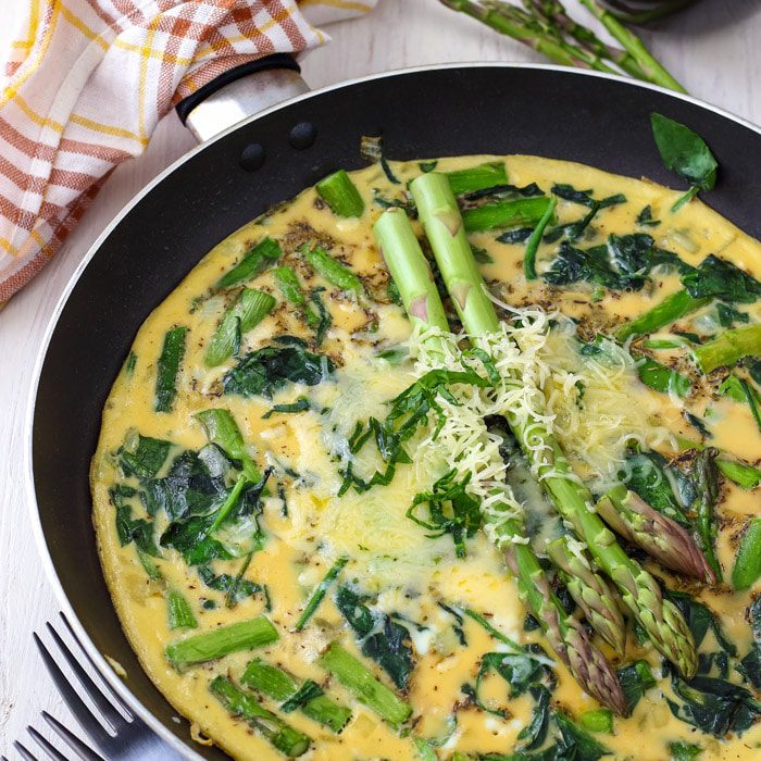 spinach and asparagus frittata image St. Patrick's Day Recipes
