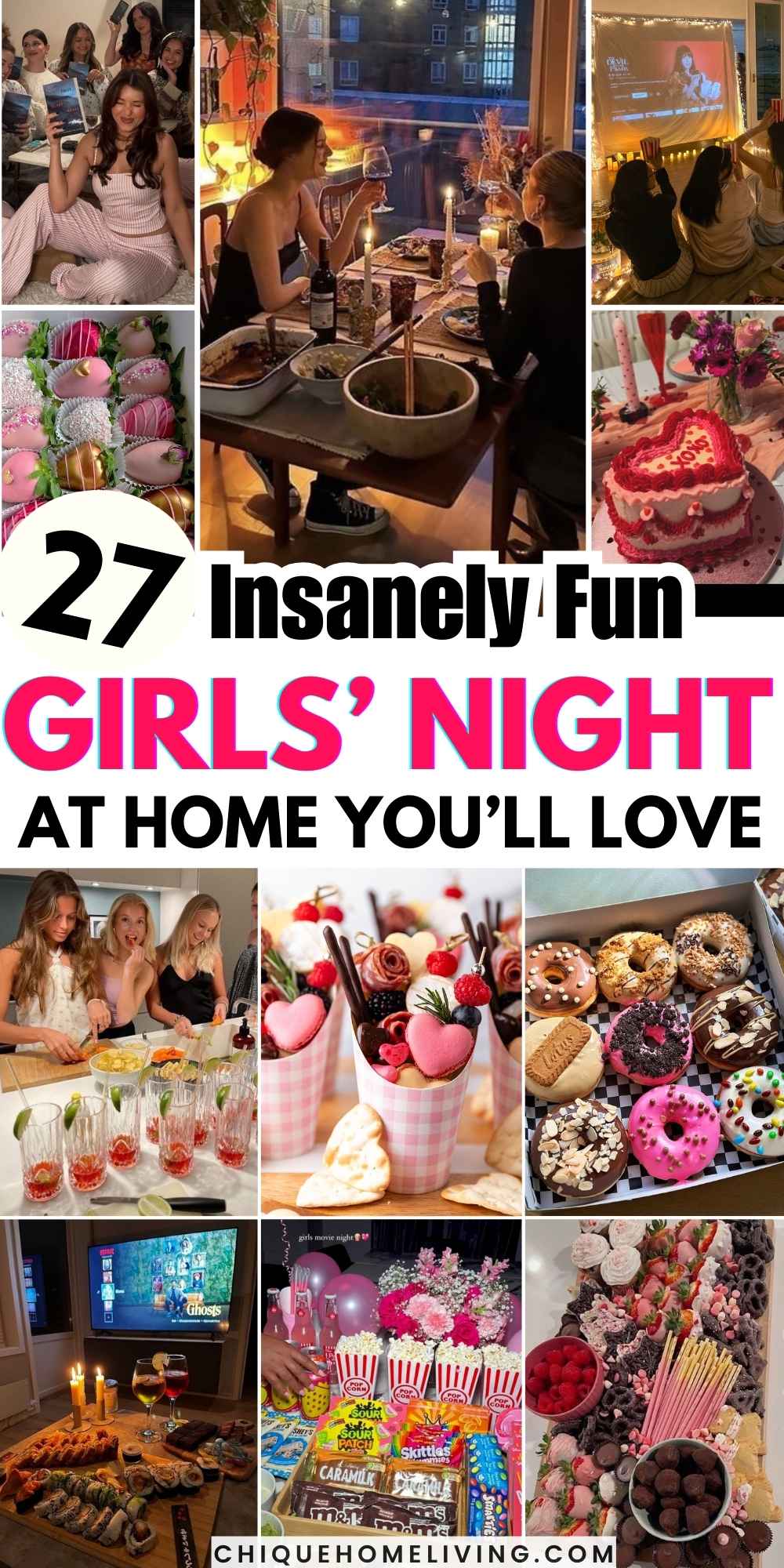 Girls night ideas Girls' Night at Home