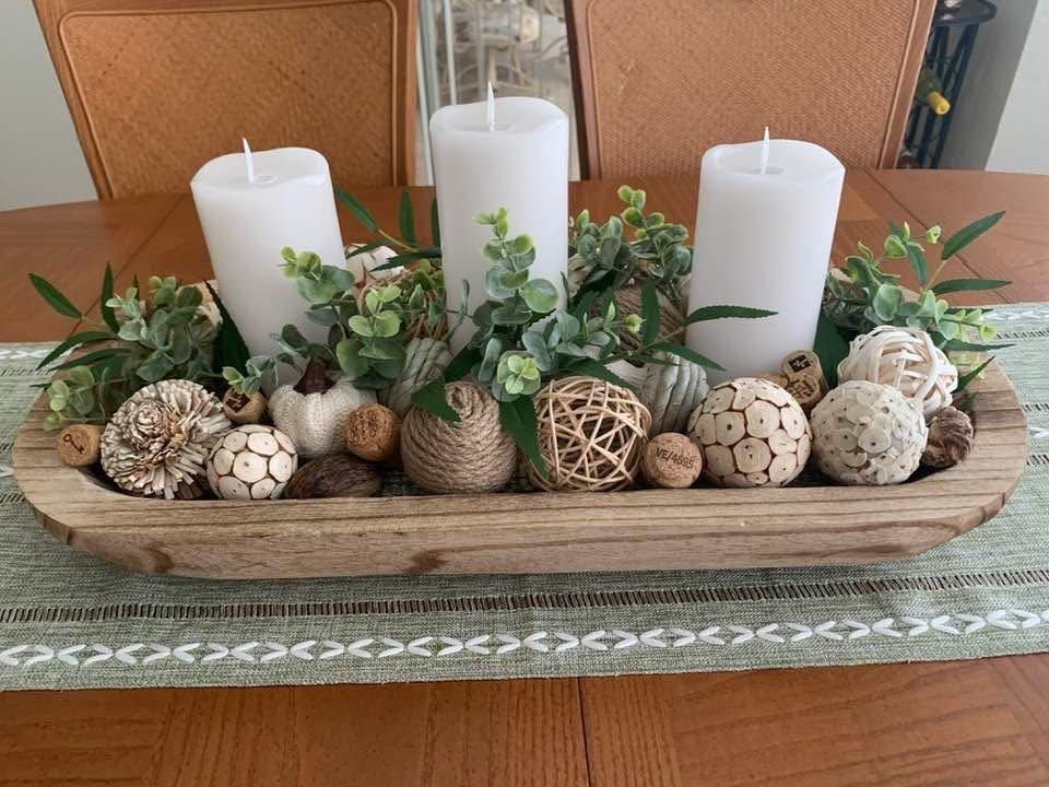 IMG 6445 Dough Bowl Centerpiece Ideas