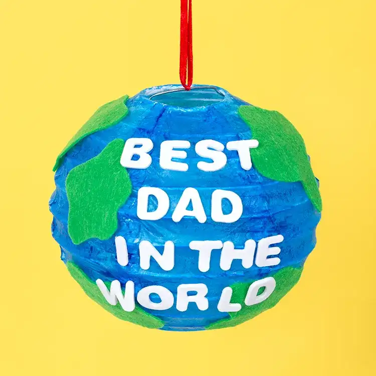 K784 Best dad in the world main Father's Day Crafts for Kids